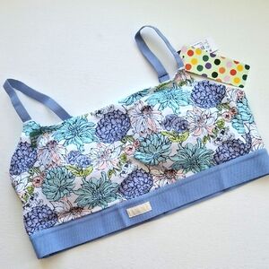 Floral Print Cotton Bralette